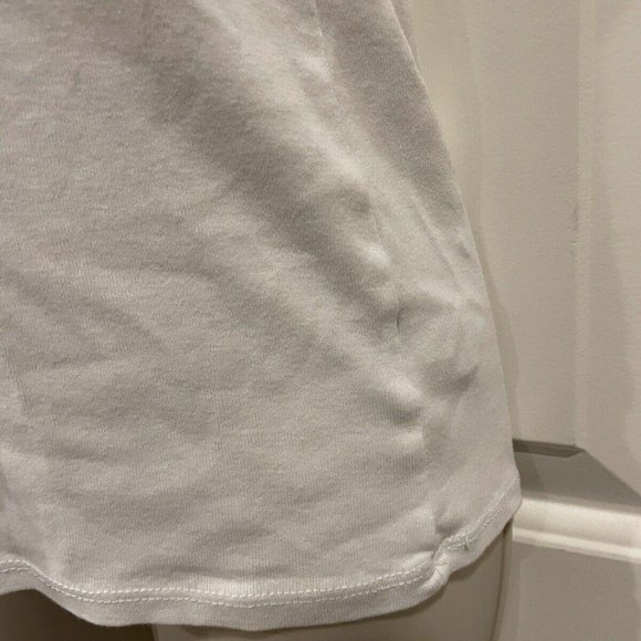 Merona White V Neck XS Short Sleeve T Shirt - Picture 6 of 8